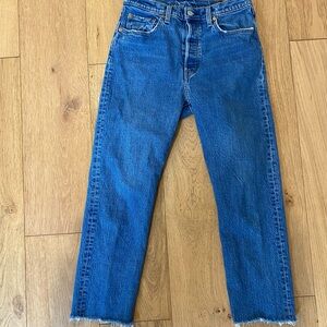 Levi's 501 Classic Straight-Leg Jeans in Rich Blue Denim